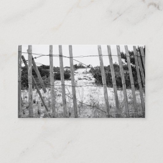 Carte de visite de barrière de plage (Devant)