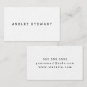 Carte de visite de base (Devant / Derrière)