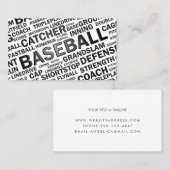 Carte de visite de base-ball (Devant / Derrière)