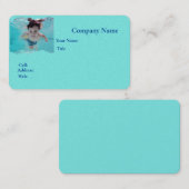 Carte de visite de base blanche pour cours de nata (Devant / Derrière)