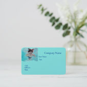 Carte de visite de base blanche pour cours de nata (Debout devant)