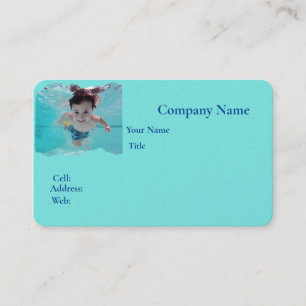 Carte de visite de base blanche pour cours de nata
