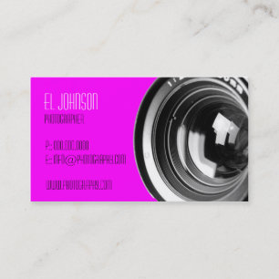Carte de visite de base de photographie (magenta)