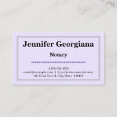 Carte de visite de base et propre de notaire (Devant)