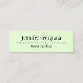 Carte de visite de base et simple de consultant en (Devant)