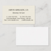 Carte de visite de base, minimal et simple (Devant / Derrière)