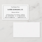 Carte de visite de base, minimaliste (Devant / Derrière)