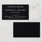 Carte de visite de base, minimum (Devant / Derrière)