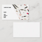 CARTE DE VISITE DE BASE POUR MAQUILLEUSE PROFESSIO (Devant / Derrière)