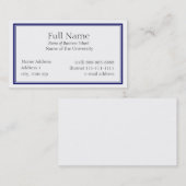 Carte de visite de base pour Students or Company (Devant / Derrière)