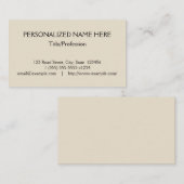 Carte de visite de base, professionnel (Devant / Derrière)