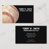 Carte de visite de baseball (Devant / Derrière)