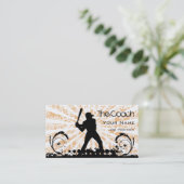 Carte de visite de baseball entraîneur (Debout devant)