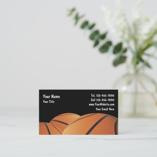 Carte de visite de basket-ball (Debout devant)