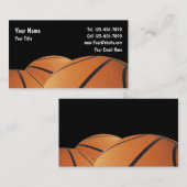 Carte de visite de basket-ball (Devant / Derrière)