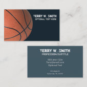 Carte de visite de basket-ball (Devant / Derrière)