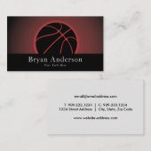 Carte de visite de basket-ball (Devant / Derrière)