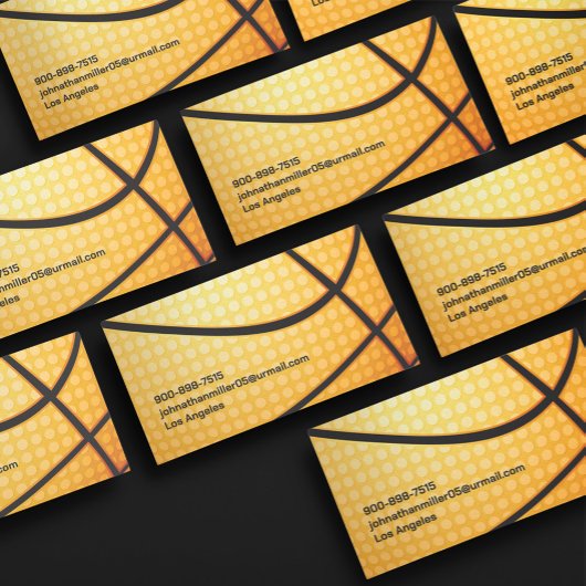 Carte de visite de basket-ball