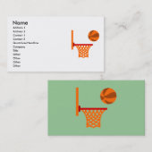 Carte de visite de basket-ball (Devant / Derrière)