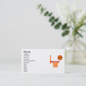 Carte de visite de basket-ball (Debout devant)