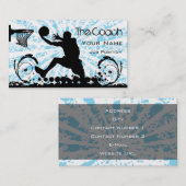 Carte de visite de basket-ball entraîneur (Devant / Derrière)
