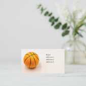 Carte de visite de basket-ball pour joueur (Debout devant)