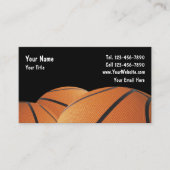 Carte de visite de basketball (Devant)