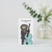 Carte de visite de bassiste (Debout devant)