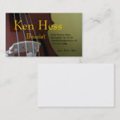 Carte de visite de bassiste (Devant / Derrière)