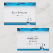 Carte de visite de bateau de pêche (Devant / Derrière)