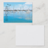 Carte de visite de bateaux (Devant / Derrière)