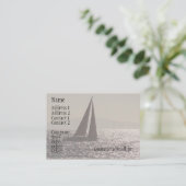 Carte de visite de bateaux à voile (Debout devant)