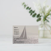 Carte de visite de bateaux à voile (Debout devant)