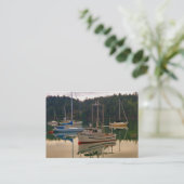 Carte de visite de bateaux de pêche et de voiliers (Debout devant)