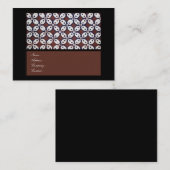 Carte de visite de batik de Kawung (Devant / Derrière)