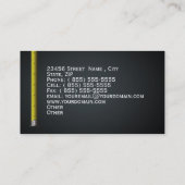 Carte de visite de bâtiment de construction (Dos)