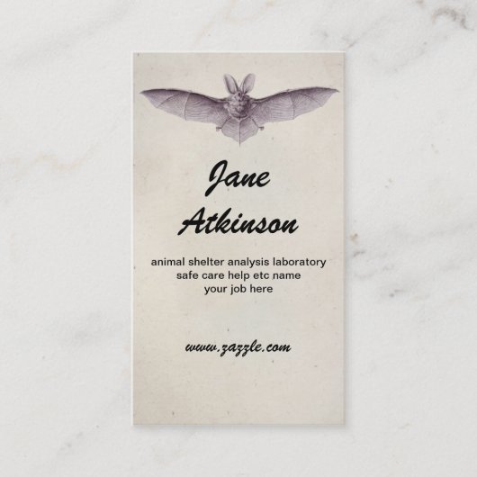 carte de visite de batte (Devant)