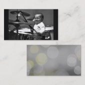 Carte de visite de batteur de bébé (Devant / Derrière)