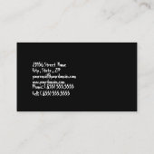 Carte de visite de batteur de musique (Dos)