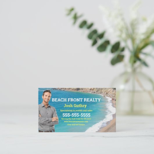 Carte de visite de Beach Realtor (Debout devant)