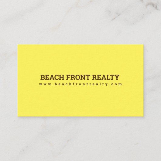 Carte de visite de Beach Realtor (Dos)