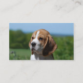 Carte de visite de beagle (Dos)