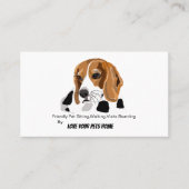 Carte de visite de beagle (Devant)