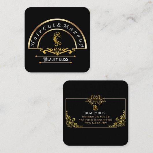 Carte de visite de beauté (Devant / Derrière)