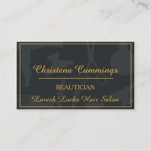 Carte de visite de beauté (Devant)