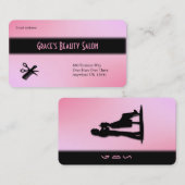 Carte de visite de beauté (Devant / Derrière)