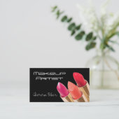 Carte de visite de beauté de maquilleur (Debout devant)