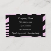 Carte de visite de beauté de salon de maquilleur (Dos)