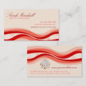 Carte de visite de beauté des vagues fluides (Devant / Derrière)