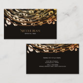 Carte de visite de beauté exotique glamour imprimé (Devant / Derrière)